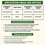 Glyphosate Herbicide Concentrate for Weed Control – Systemic Formula for Agriculture, Garden & Land Care (Yellow)